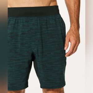 Lululemon T.H.E. Short Linerless 7" Dark Emerald Green Black Barry’s Bootcamp